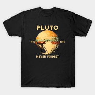 Vintage Retro Planet Pluto 1930-2006 T-Shirt - Nostalgic Space Tee T-Shirt